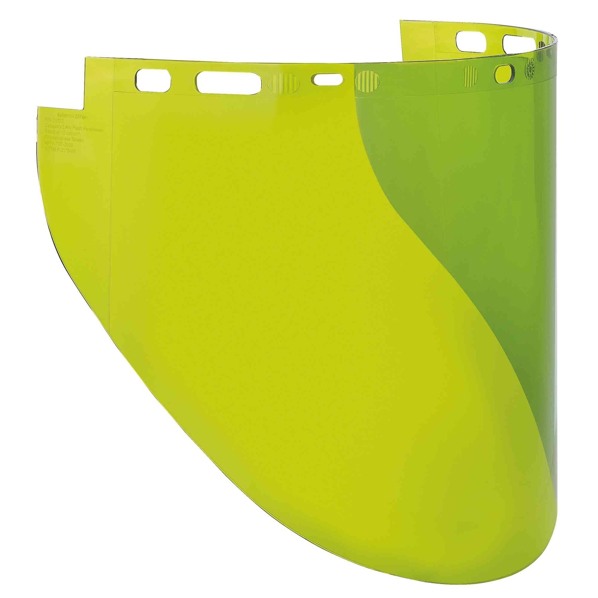 Sellstrom® - Replacement Windows for 312 Series Face Shields - ArcFlash™ Lens - 9.75” x 20” x 0.060” - Uncoated - ATPV Rating 12 Cal/cm2 - Model # S31222